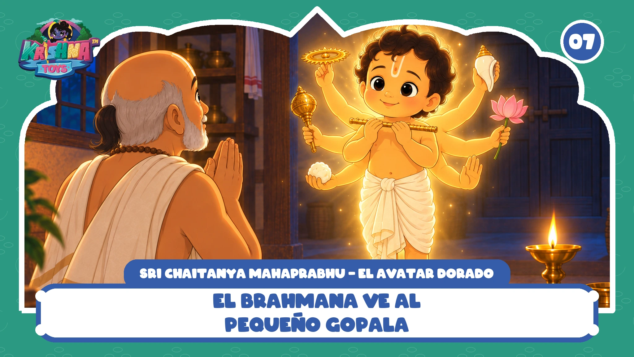 El brahmana ve al pequeño Gopala