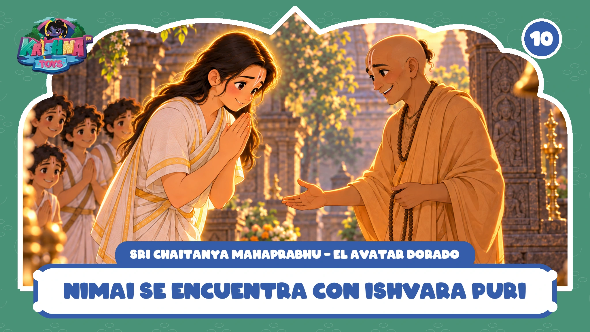 Nimai se encuentra con Ishvara Puri