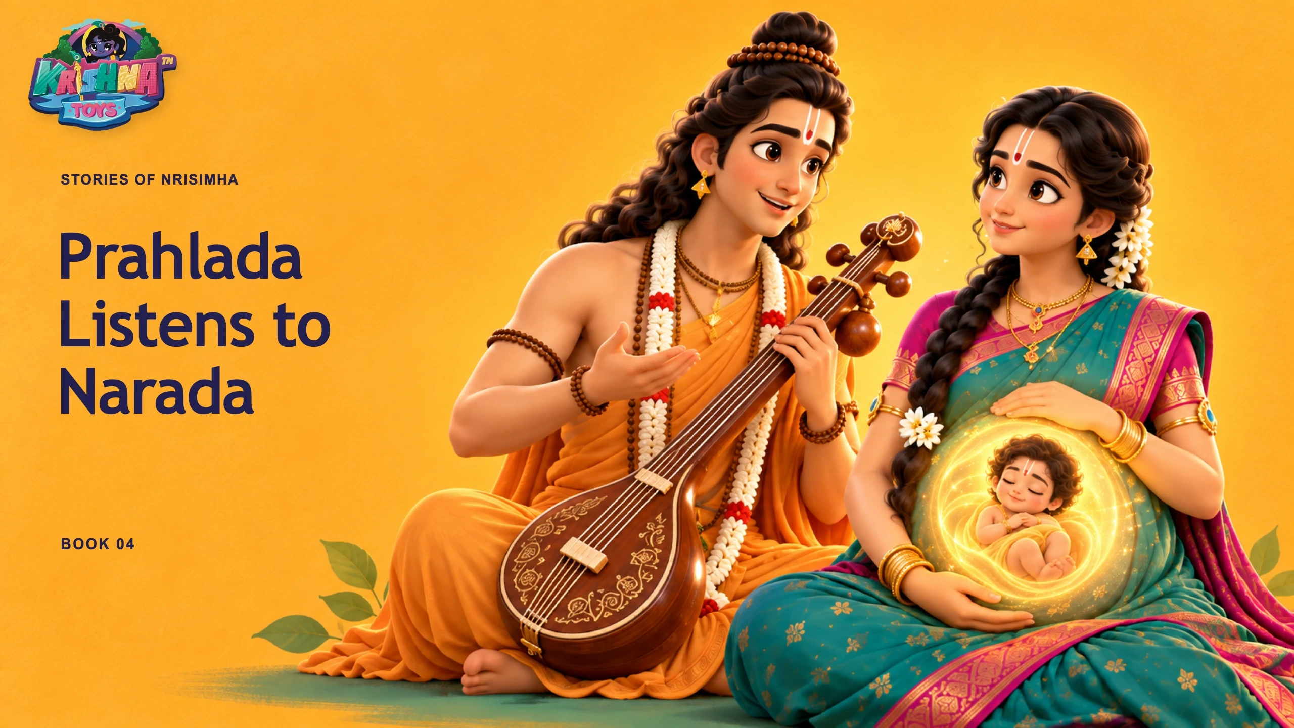 Prahlada Listens to Narada